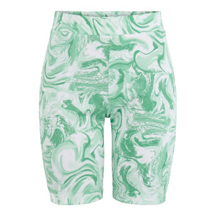 Pcserafina hw shorts - Poison green/tie dye