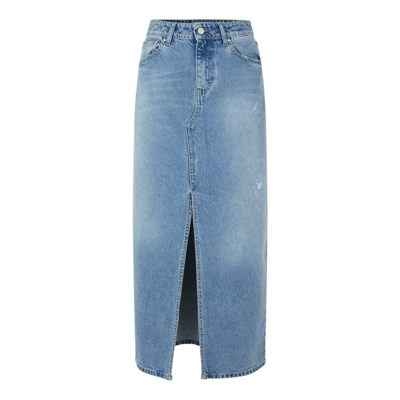 Canari-g nederdel - Light blue damage