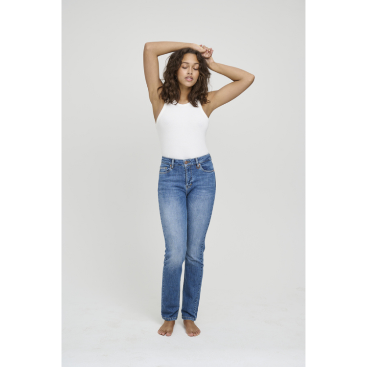 Pzliva jeans straight - Light blue denim