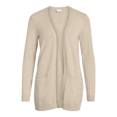 Viril open cardigan - Neutral melange