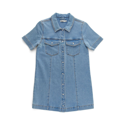 Lpemmy denim kjole - Light blue denim