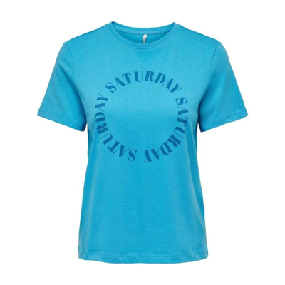 Onlweekday t-shirt - Horizon blue/saturday