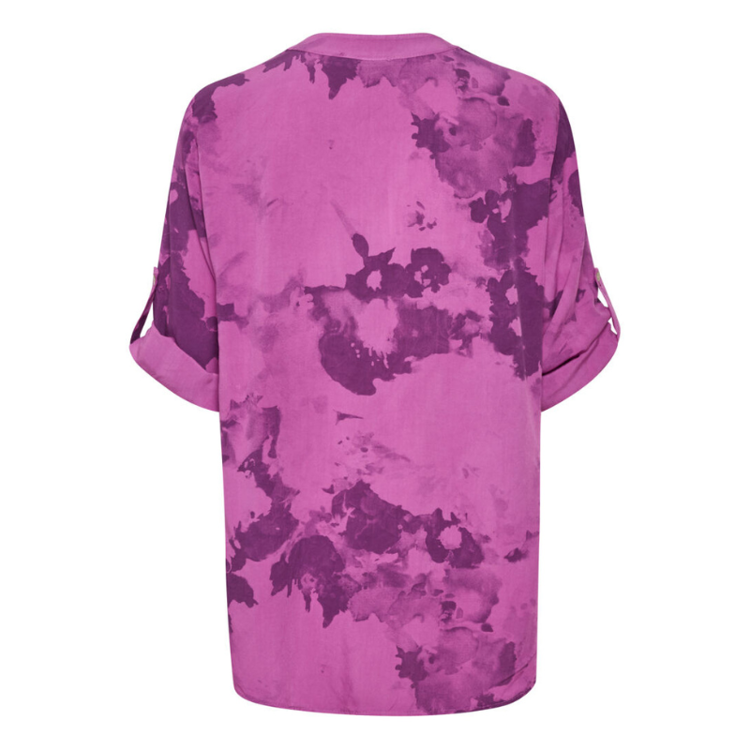 Kaagnes bluse - Purple tie dye