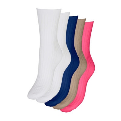 Vmena strømper 5-pack - Snow white