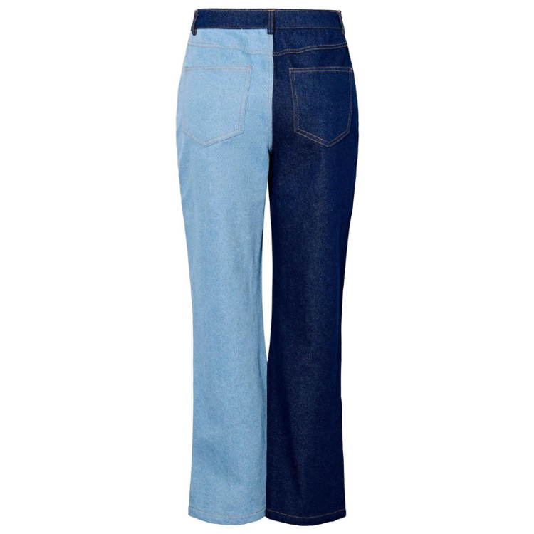 Pclena jeans - Light blue denim/color bloc