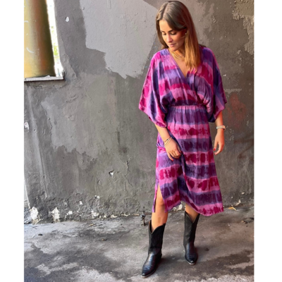Sandra kjole - Pink/purple