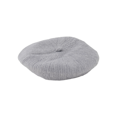 Pcnila beret hat - Light grey melange