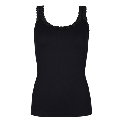 Frida rib top - Nero