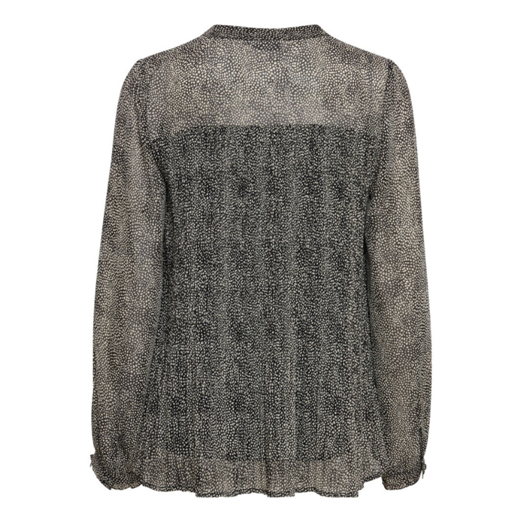 Frplisse bluse - Whitecap gray