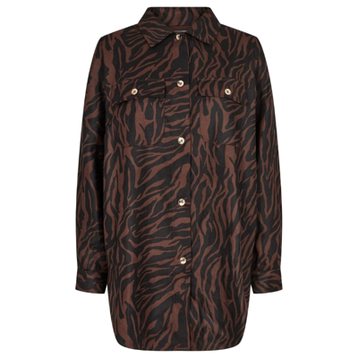 Maren skjorte - Brown zebra