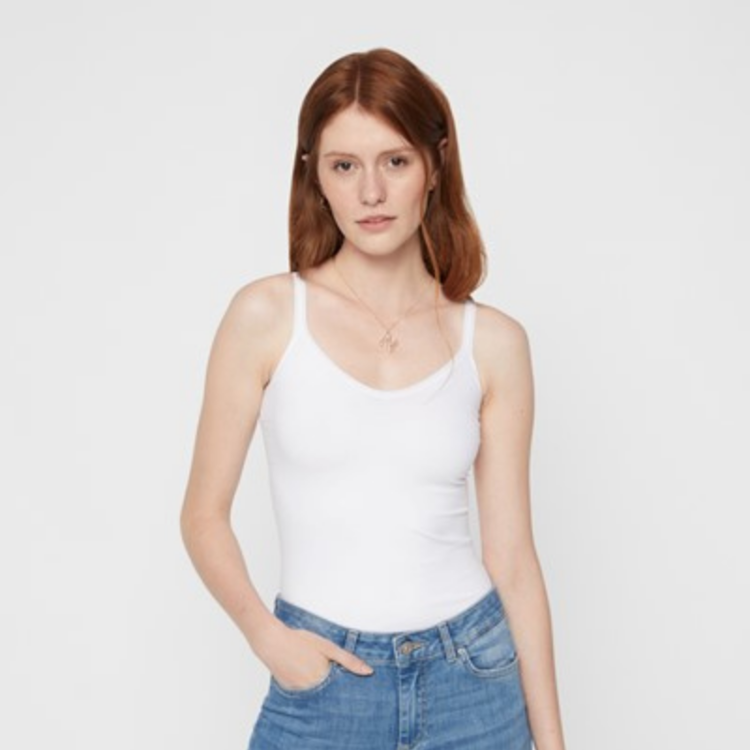 Pcplain top - White