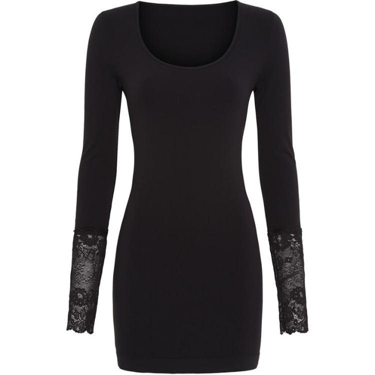 Mary lang bluse - Nero