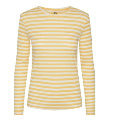 Pcruka bluse - Flax/cloud dancer