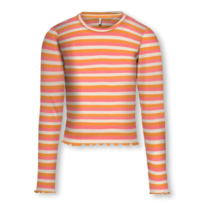 Kogfresh bluse - flame/georgia peach