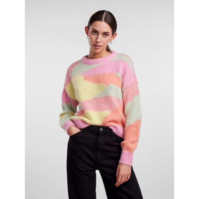Pcbrooke strikbluse - Prism pink