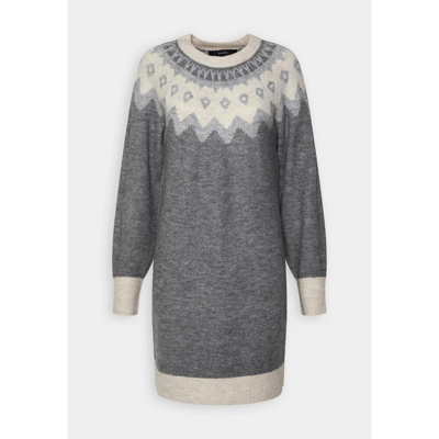 Vmsimonenew strikkjole - Medium grey