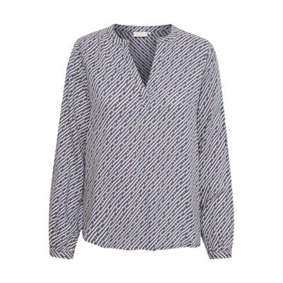 Kakenny bluse - Vintage/sand letter print