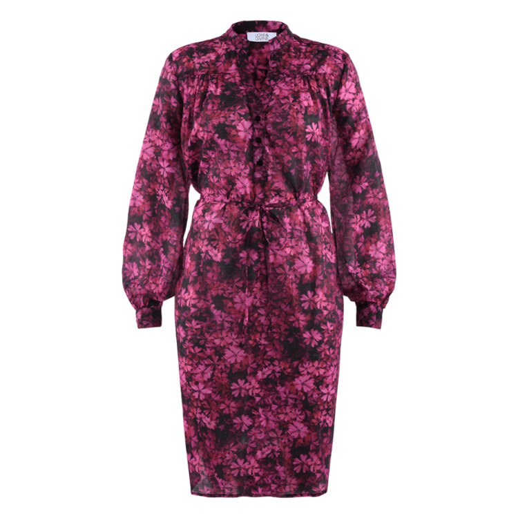 Love875 kjole - Pink flower