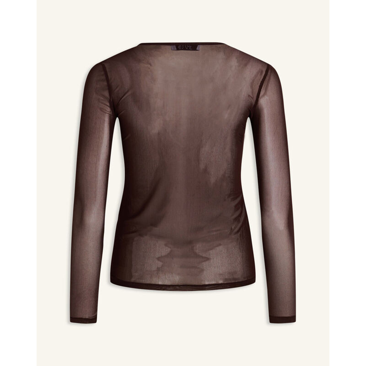 Love660 bluse - Brown