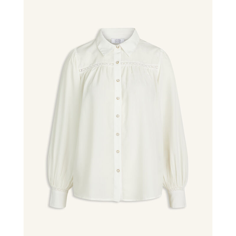 Love843 bluse - Cream