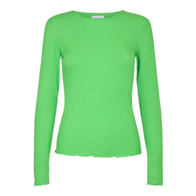Natalia bluse - Neongreen