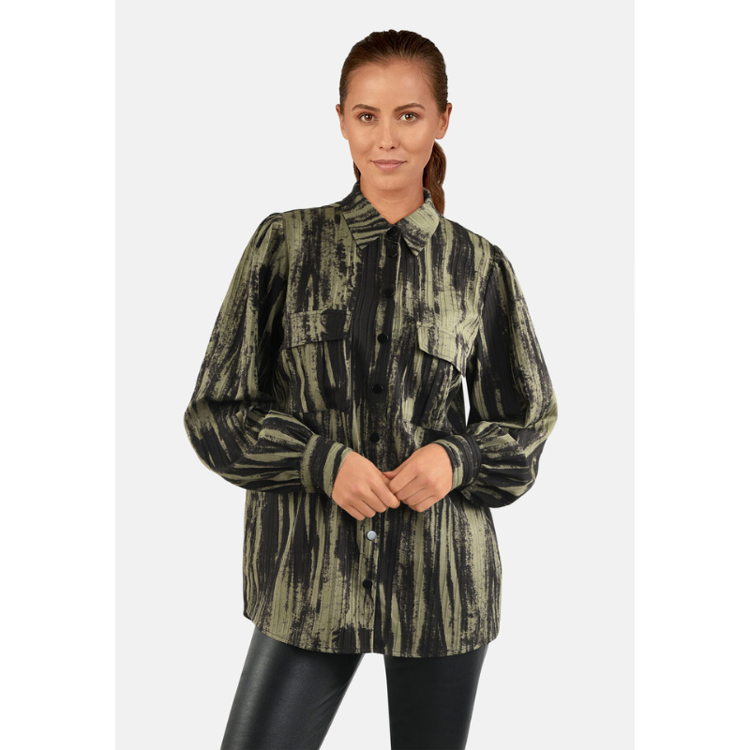 Love909 skjorte - Khaki/black