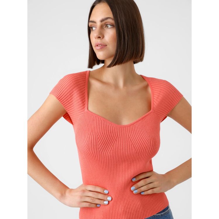 Vmwillow t-shirt - Georgia peach