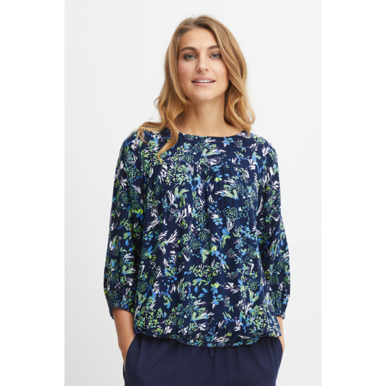Frmerla bluse - Navy blazer mix