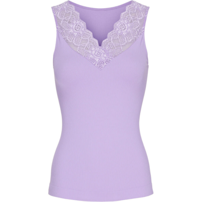 Belen v-lace top - Lavender