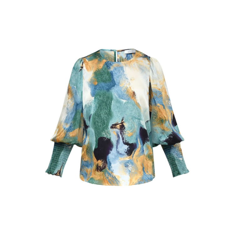 Love738 bluse - Multi painting