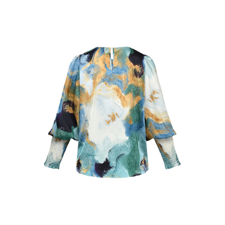 Love738 bluse - Multi painting