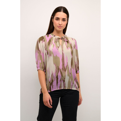 Kafleur bluse - Lupine graphic print
