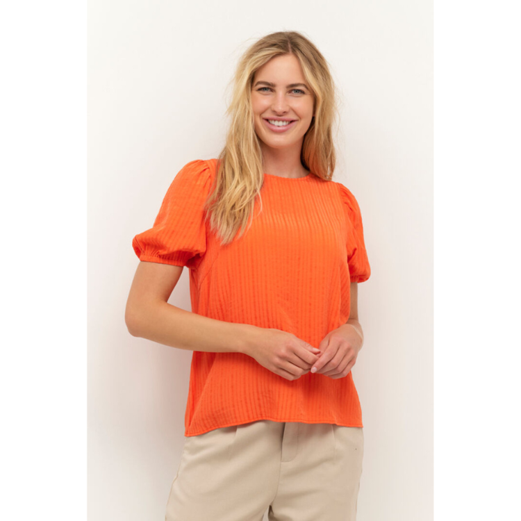 Kasilvia bluse - Vermillion orange