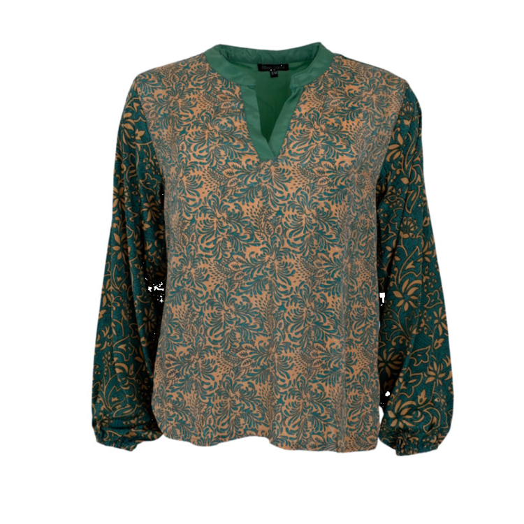 Bcluna bluse - Green jasmine