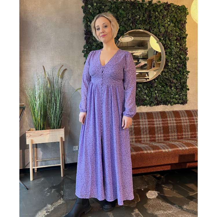 Onlamanda kjole - Paisley purple