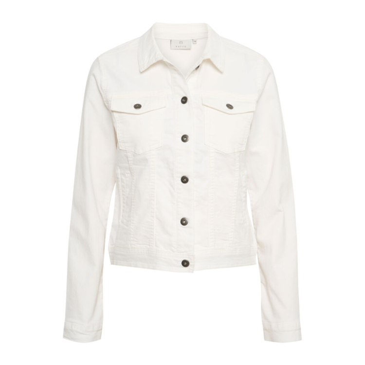 Kazelina denim jakke - Chalk