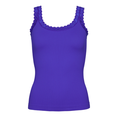 Frida rib top - Bluette