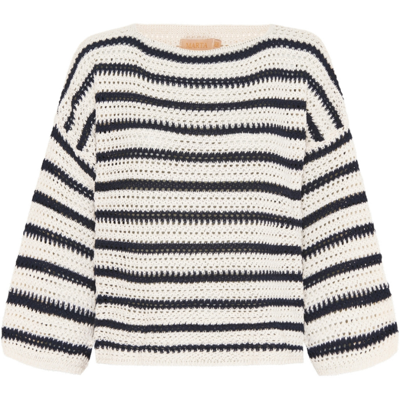 Marta strik 23109 - Riga calce/blu 98