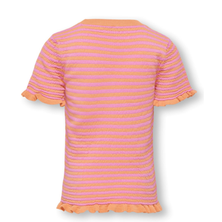 Kogsally t-shirt - Orange chiffon/fuchsia pi