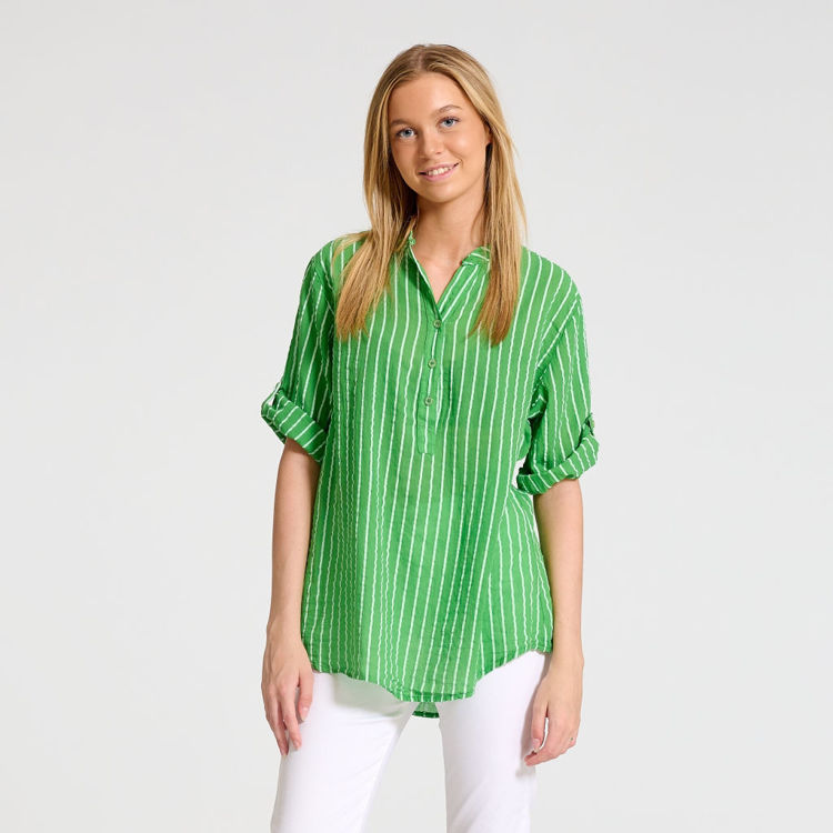 Marta skjorte 226 - Green stripe
