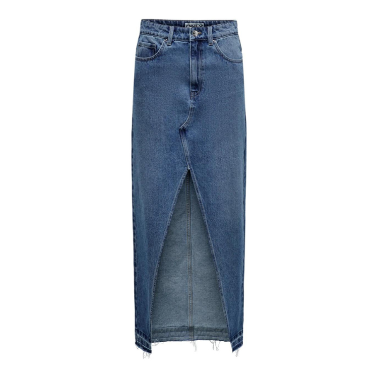 Onlalina nederdel - Medium blue denim