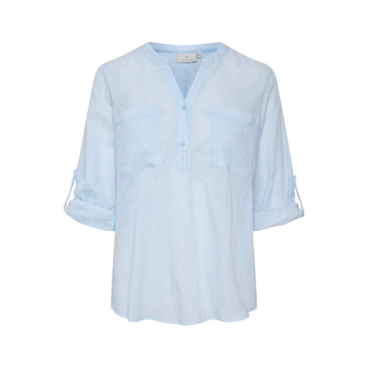Kavivian bluse - Cashmere blue/chalk striped