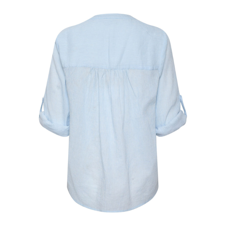 Kavivian bluse - Cashmere blue/chalk striped