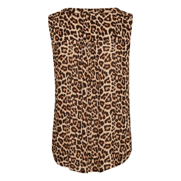 Kaisolde top - Feather grey leo