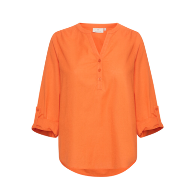 Kamajse bluse - Vermillion orange