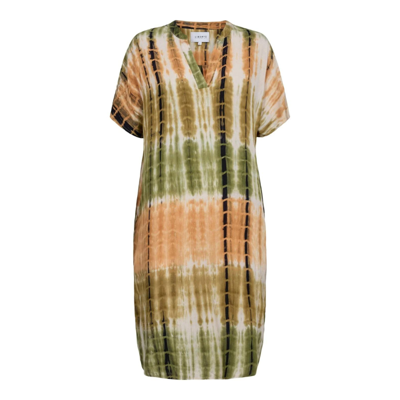 Freja tunika - Army brown tie dye