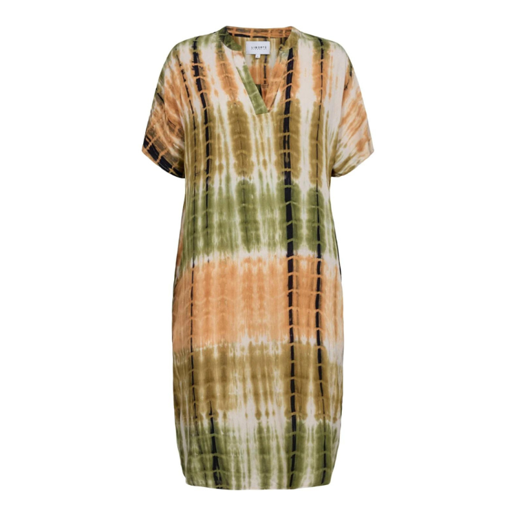 Freja tunika - Army brown tie dye