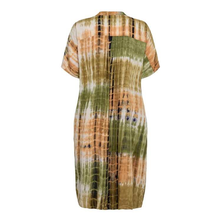Freja tunika - Army brown tie dye