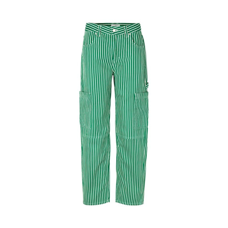 Emilu jeans - Grass green stripe