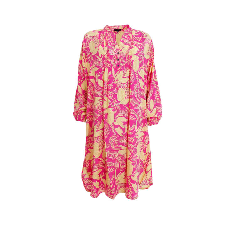Bcluna pleat kjole - Floral pink